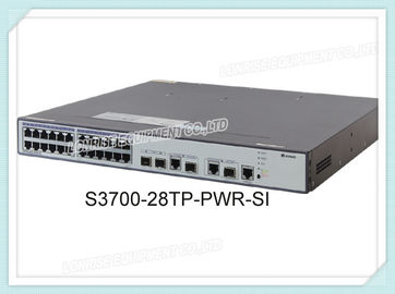 S3700-28TP-PWR-SI Huawei Switch 24x10 / 100 PoE + Ports 2 Gig SFP مع مزود طاقة تيار متردد 500W
