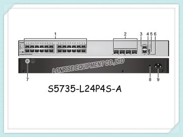 تدعم شبكة Huawei التبديل S5735-L24P4S-A 24 Gigabit Port جميع منافذ GE Downlink