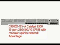 C9300X-12Y-A Catalyst 9300 12-port 25G / 10G / 1G SFP28 مع وصلات وصولية وحدات