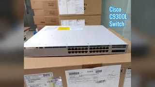 محول Cisco C9300L-24T-4G-E 9300، 24x1G نحاسي/4x1G SFP/بيانات فقط