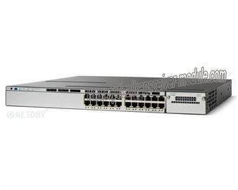 محول شبكة إيثرنت WS-C3750X-24P-L نوع منفذ توسيع Cisco SFP ذو 24 منفذًا