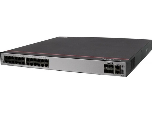 S5735-S24P4X، Huawei S5735-S switch، 24 x 10/100/1000BASE-T ports، 4 x 10 GE SFP+ ports، PoE+، بدون وحدة طاقة