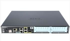 ISR4321-AXV/K9 50Mbps-100Mbps معدل النظام 2 WAN/LAN الموانئ 1 SFP الموانئ متعددة النواة وحدة المعالجة المركزية 2 NIM صوت الأمن