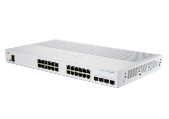 CBS350-24P-4X Cisco Business 350 Switch 24 10/100/1000 منفذ PoE + مع ميزانية طاقة 195W 4 10 جيجابيت SFP