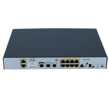 جهاز التوجيه CISCO891-K9 Cisco 891 GigaE SecRouter 2 WAN Ports 8 × 10/100 LAN LANs