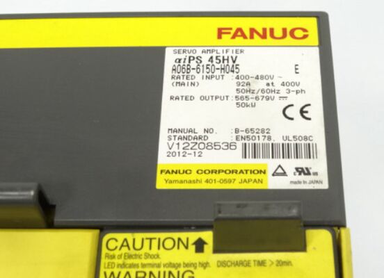 Fanuc A06B-6151-H045 وحدة مكبر الصوت المغزلي Alpha i AiSP-45HV