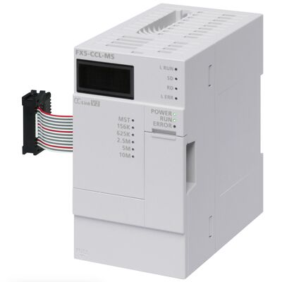 وحدة Mitsubishi FX5-CCL-MS CC-Link Master Module لـ MELSEC iQ-F PLC مع 64 محطة بعيدة وسرعة 10 ميغابايت في الثانية