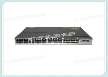 محول Cisco Fiber Optic WS-C3750X-48PF-L قابل للتكويم 48 10/100/1000 منافذ إيثرنت PoE الكاملة