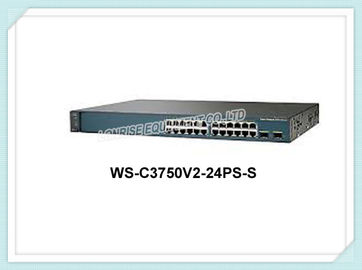 محول شبكة Cisco WS-C3750V2-24PS-S 24 10/100 PoE +2 x SFP 32 جيجابت في الثانية