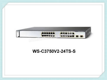 محول شبكة Cisco Gigabit Ethernet WS-C3750V2-24TS-S محول إيثرنت بصري