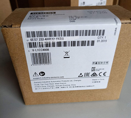 6ES7232-4HB32-0XB0 SIMATIC S7-1200 وحدة الإخراج التناظري SM 1232 2 AO PLC Module 6ES7 232-4HB32-0XB0
