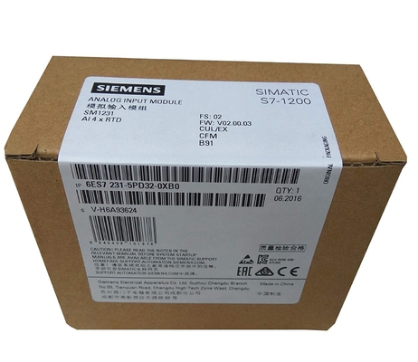 6ES7231-5PD32-0XB0 SIMATIC S7-1200 وحدة الإدخال التناظرية SM 1231 RTD 4 x وحدة RTD AI وحدة PLC 6ES7 231-5PD32-0XB0