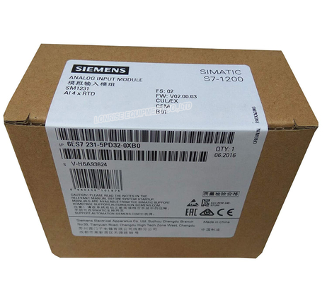 6ES7231-5PD32-0XB0 SIMATIC S7-1200 وحدة الإدخال التناظرية SM 1231 RTD 4 x وحدة RTD AI وحدة PLC 6ES7 231-5PD32-0XB0