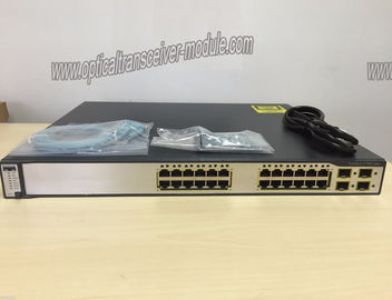 جهاز التبديل السيسكو 3750g سلسلة WS-C3750G-24TS-E1U 24 منفذ جهاز التبديل الشبكي Gigabit WS-C3750G-24TS-E1U