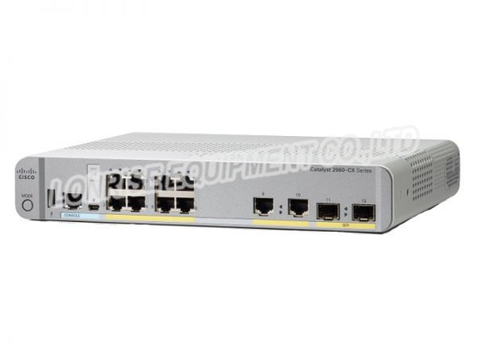 Cisco WS-C2960CX-8TC-L Catalyst 2960-CX منفذ مدمج بطبقة تبديل 2 منافذ إيثرنت