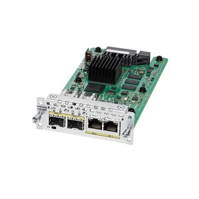توسيع شبكة Cisco Ethernet WAN وحدة الواجهة NIM-2GE-CU-SFP تجلب الكثافة العالية للشكل الصغير القابل للتوصيل (SFP)
