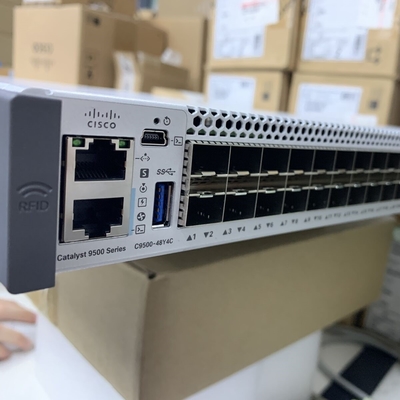 C9500-48Y4C-A Cisco Switch Catalyst 9500 Cisco Catalyst 9500 48 منفذًا × 1/10 / 25G + 4 منافذ 40 / 100G