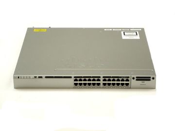 WS-C3850-24T-S Cisco Switch 3850 Catalyst 24 Port Data IP Base 10/100/1000Mbps قابلة للتجميع 24 منفذ إيثيرنت 10/100/1000 مع إمدادات الطاقة 350WAC