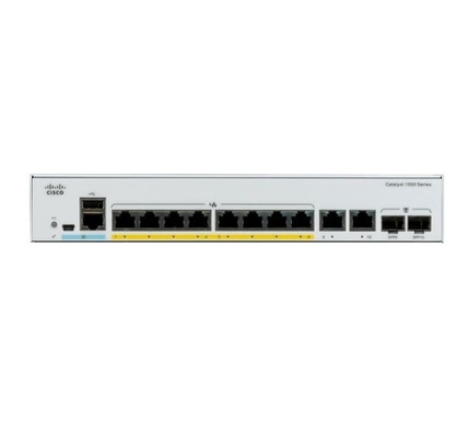 C1000-8FP-2G-L 8x 10/100/1000 Ethernet PoE + Ports و 120W PoE Budget 2x 1G SFP و RJ-45 Combo Uplinks