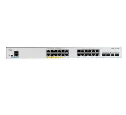 C1000-24FP-4X-L سيسكو كاتاليست 1000 التبديلات 24x 10/100/1000 إيثيرنث PoE + الموانئ و 370W PoE ميزانية 4x 10G SFP +