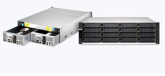 QNAP ES1686dc خادم رف Enterprise ZFS NAS يحتوي على معالجات Intel® Xeon® D