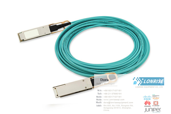 كابلات AOC 02311KNQ QSFP-100G-AOC-10M الكابل البصري النشط QSFP28 100G (850nm 10m AOC) جاهز للذهاب