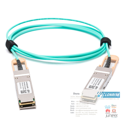 كابلات AOC 02311KNQ QSFP-100G-AOC-10M الكابل البصري النشط QSFP28 100G (850nm 10m AOC) جاهز للذهاب