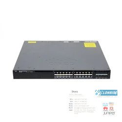 WS-C3650-24PD-S سلسلة C3650 Ethernet Switch 24 Port PoE Gigabit Enterprise Switch WS-C3650-24PD-S
