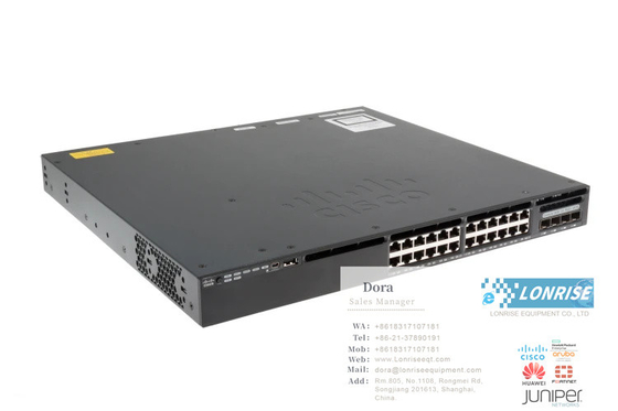 WS-C3650-24PD-S سلسلة C3650 Ethernet Switch 24 Port PoE Gigabit Enterprise Switch WS-C3650-24PD-S