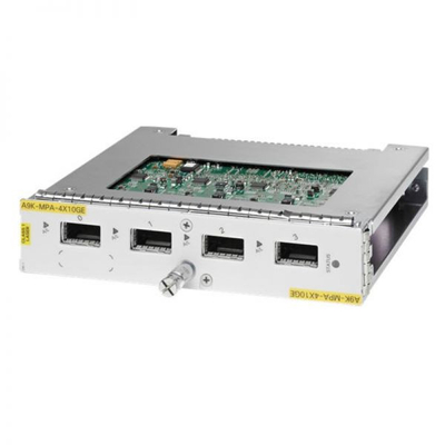 وحدة توسيع سيسكوA9K-MPA-4X10GE معدل بيانات سيسكو Small Form-Factor Plug-in Modules 300m مسافة الإرسال