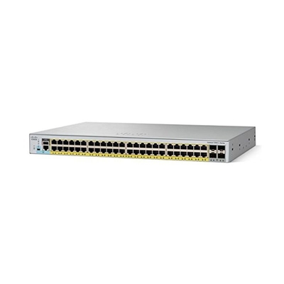 WS C2960L 48PQ-LL Cisco Catalyst 2960L Switch GigE PoE + 4x10G SFP + لان لايت