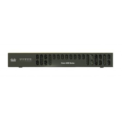 سيسكو ISR 4221 SEC Bundle مع SEC Lic 35Mbps 75Mbps معدات النظام ، 2 منفذ WAN / LAN