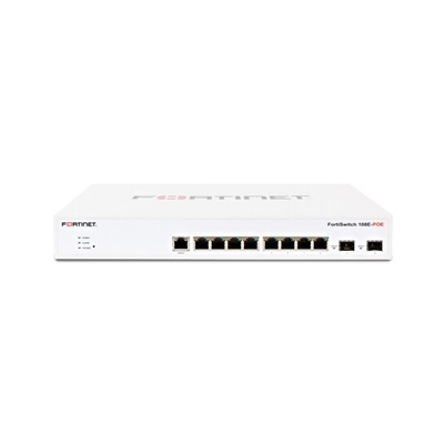 FS-108E-POE فورتينيت FortiSwitch 100 Series طبقة 2 فورتيغيت تحكم المفتاح متوافق مع PoE + switch مع 8 x GE RJ45