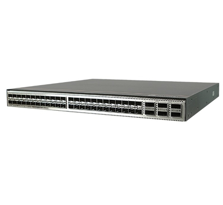 CE6863E-48S6CQ-F هواوي CloudEngine 6800 48*25G SFP28، 6*100G QSFP28، 2* إمدادات الطاقة المتغيرة، منفذ الهواء الجانبي للمنفذ