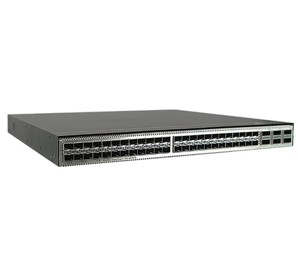 CE6863E-48S6CQ-F هواوي CloudEngine 6800 48*25G SFP28، 6*100G QSFP28، 2* إمدادات الطاقة المتغيرة، منفذ الهواء الجانبي للمنفذ