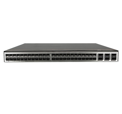 CE6863E-48S6CQ-F هواوي CloudEngine 6800 48*25G SFP28، 6*100G QSFP28، 2* إمدادات الطاقة المتغيرة، منفذ الهواء الجانبي للمنفذ