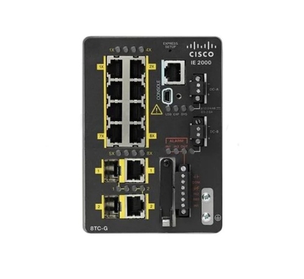 IE-2000-8TC-G-E - Ethernet الصناعية 2000 Series IE2000 مع منافذ 8FE Copper و 2GE Combo (Lan Base) - 1588