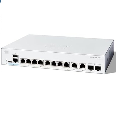 C1200-8P-E-2G Cisco Switches 8x 10/100/1000 منفذ PoE + مع ميزانية طاقة 67W 2x منفذ Gigabit Copper / SFP Combo ، قابل للتركيب على الرف