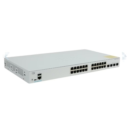C1200-24T-4X سيسكو C1200-24T-4X 24x 10/100/1000 منافذ مع ميزانية الطاقة 195W، 4x10 جيجابيت SFP، قابلة للتركيب على الرف