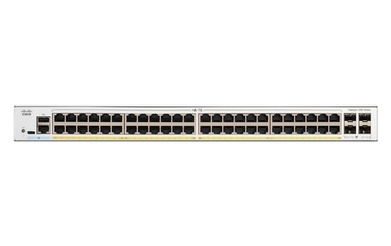 C1200-48P-4X سيسكو C1200-48P-4X 48x 10/100/1000 منافذ PoE + مع ميزانية الطاقة من 375W ، 4x 10 جيجابيت SFP ، قابلة للتركيب على الرف