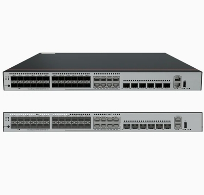 S5735-S24ST4XE-V2 24*GE منافذ SFP 8 منها ذات الغرض المزدوج 10/100/1000 أو SFP 4*10GE منافذ SFP+ 2*12GE منافذ كومة بدون وحدة طاقة