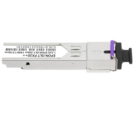 EPON OLT PX20+ 20km Tx 1490nm 1.25G Rx 1310nm 1.25G SFP عامل الشكل SC/UPC