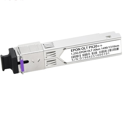 EPON OLT PX20+ 20km Tx 1490nm 1.25G Rx 1310nm 1.25G SFP عامل الشكل SC/UPC