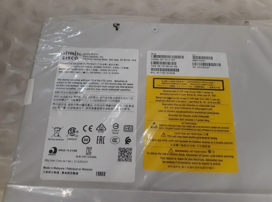 مفتاح إيثرنت جيجابت من سيسكو C9200L-48T-4G-E بـ 48 منفذًا مع وصلات صاعدة 4x1G SFP