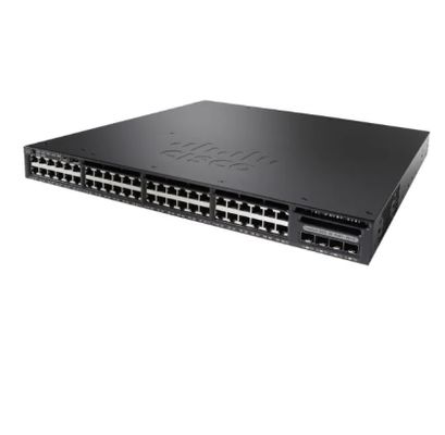 WS-C3650-48FS-S Cisco Catalyst 3650 48 * 10/100/1000 منفذ إيثرنت - PoE كامل - 4 x 1G وصلات صاعدة - تبديل الطبقة 3 - IP Base - مُدار