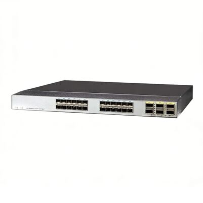 CE6870-24S6CQ-EI، مفتاح هواوي CE6800، 24 منفذ SFP+ بسرعة 10 جيجابت/6 منافذ QSFP28 بسرعة 100 جيجابت/بدون مروحة ووحدة طاقة