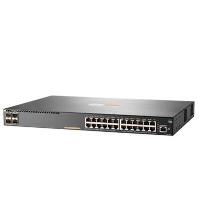 JL255A، مفتاح Aruba 2930F، ميزانية 24xGE PoE+/4xSFP+/370W PoE