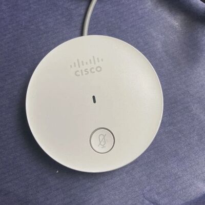 CS-MIC-TABLE-E، ميكروفون طاولة Cisco، سلكي، أحادي الاتجاه، مقبس 3.5 ملم