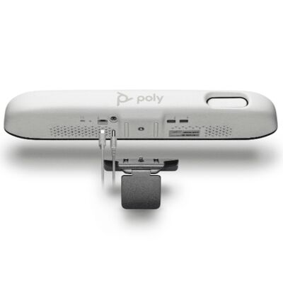 Poly Studio R30 USB Video Bar (4K UHD ، 120 ° FOV ، 3-Mic Array ، DirectorAI ، USB-C ، النموذج: 842D2AA)