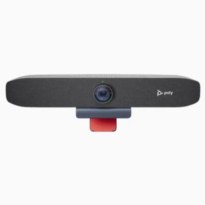 POLY STUDIO P15: شريط فيديو شخصي بدقة 4K Ultra HD مع إلغاء الضوضاء بالذكاء الاصطناعي والتأطير التلقائي